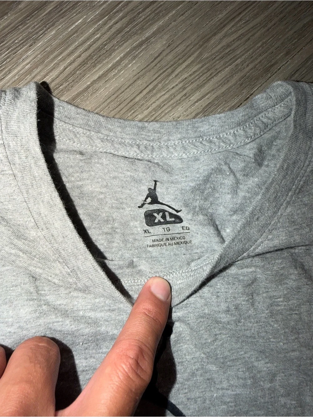 Jordan Brand RE2PECT Gray Graphic T-Shirt Respect size XL